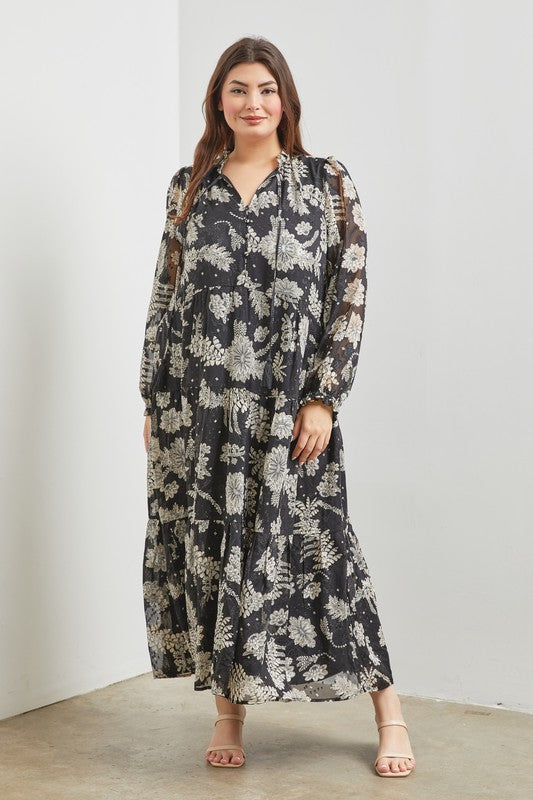 Stevie Floral Dress Plus Size