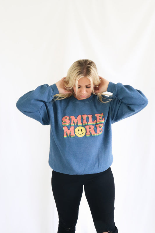 Smile More Sweatshirt - Brooklynn Avenue