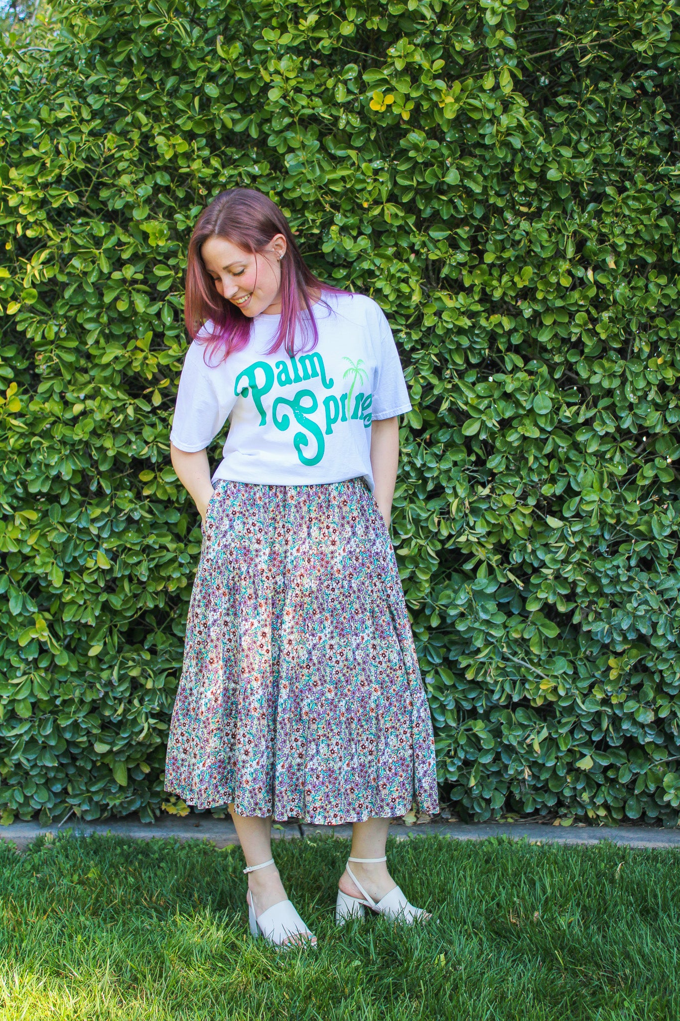 Spring Floral Skirt