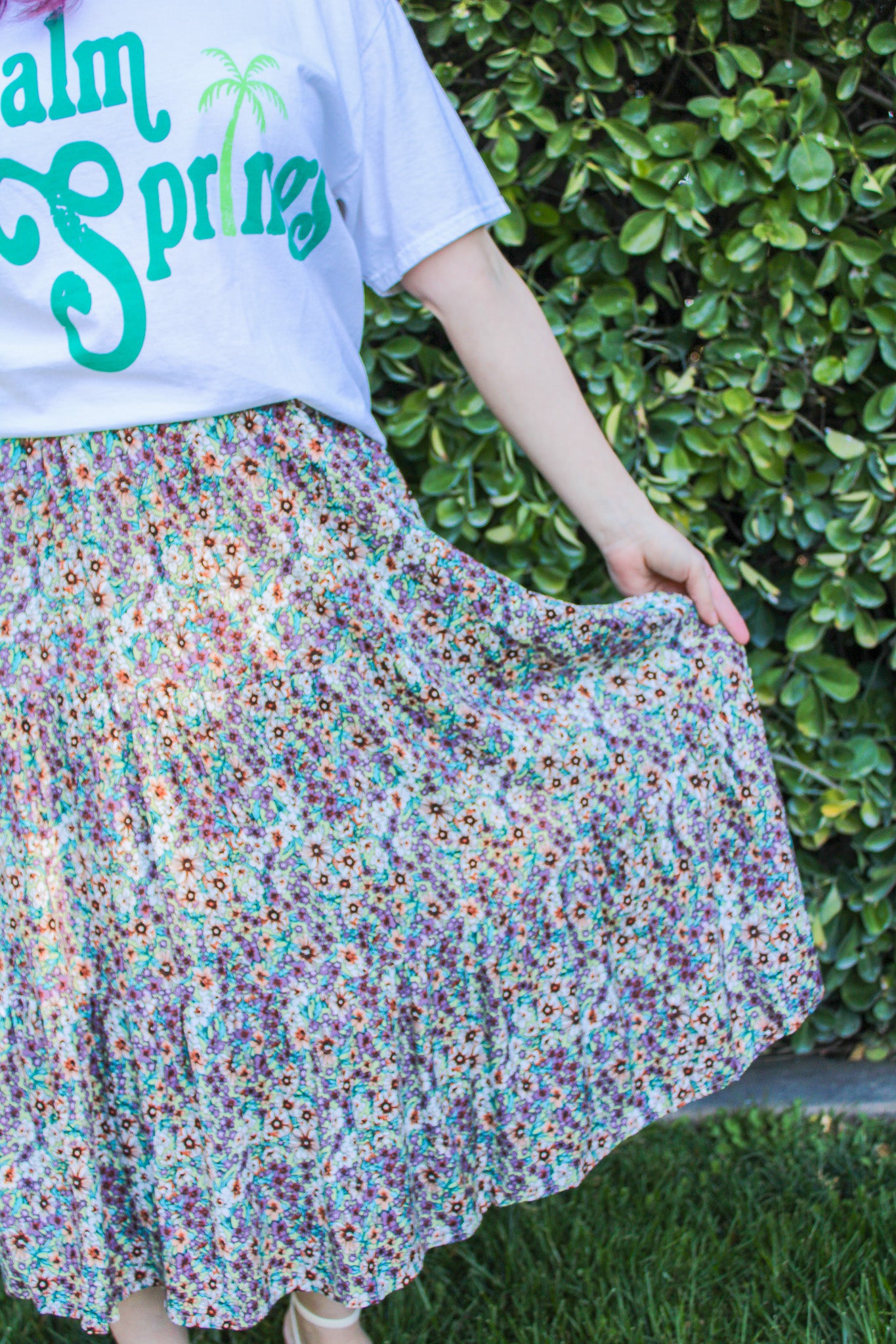 Spring Floral Skirt