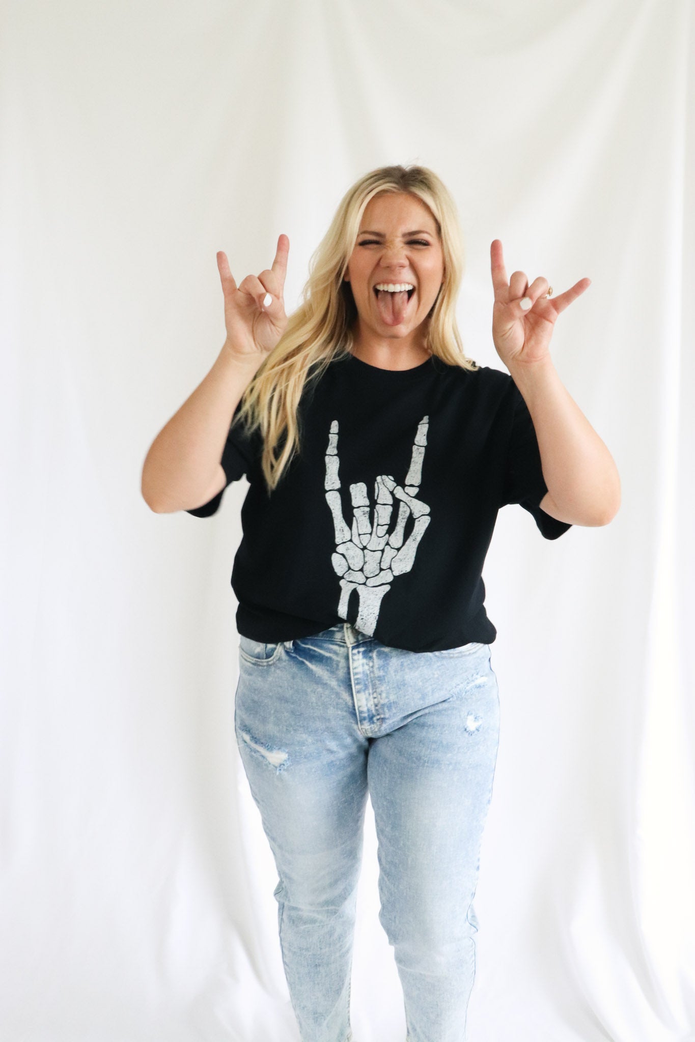 Skeleton Rock Tee - Brooklynn Avenue