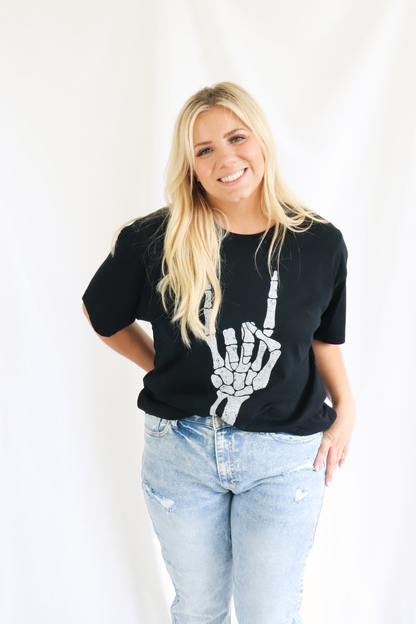 Skeleton Rock Tee - Brooklynn Avenue