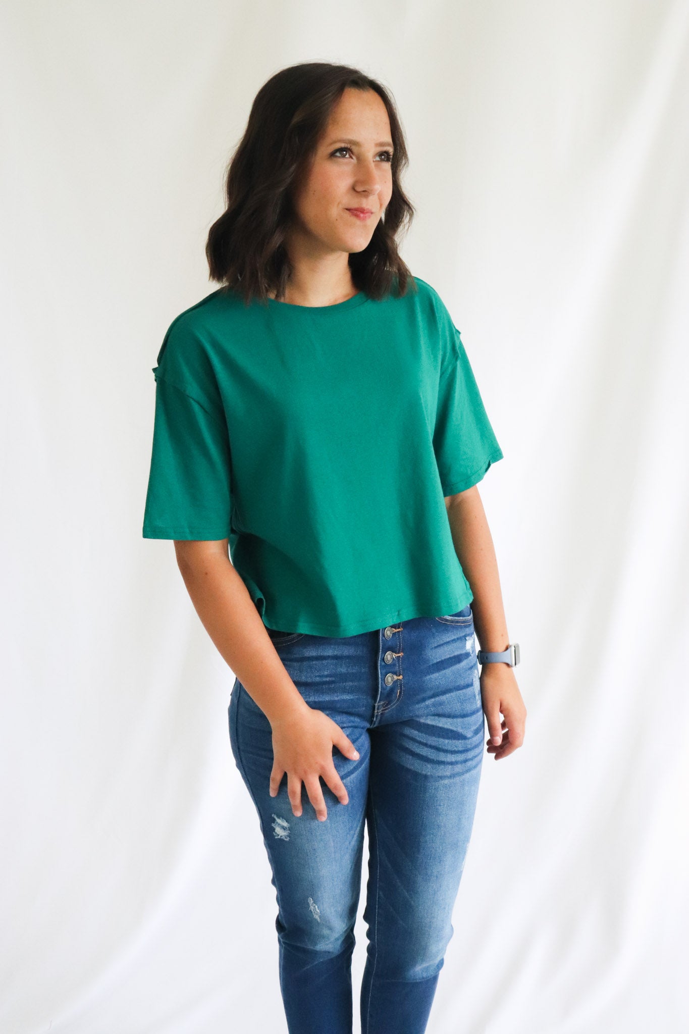 Emerald City Crop Tee - Brooklynn Avenue