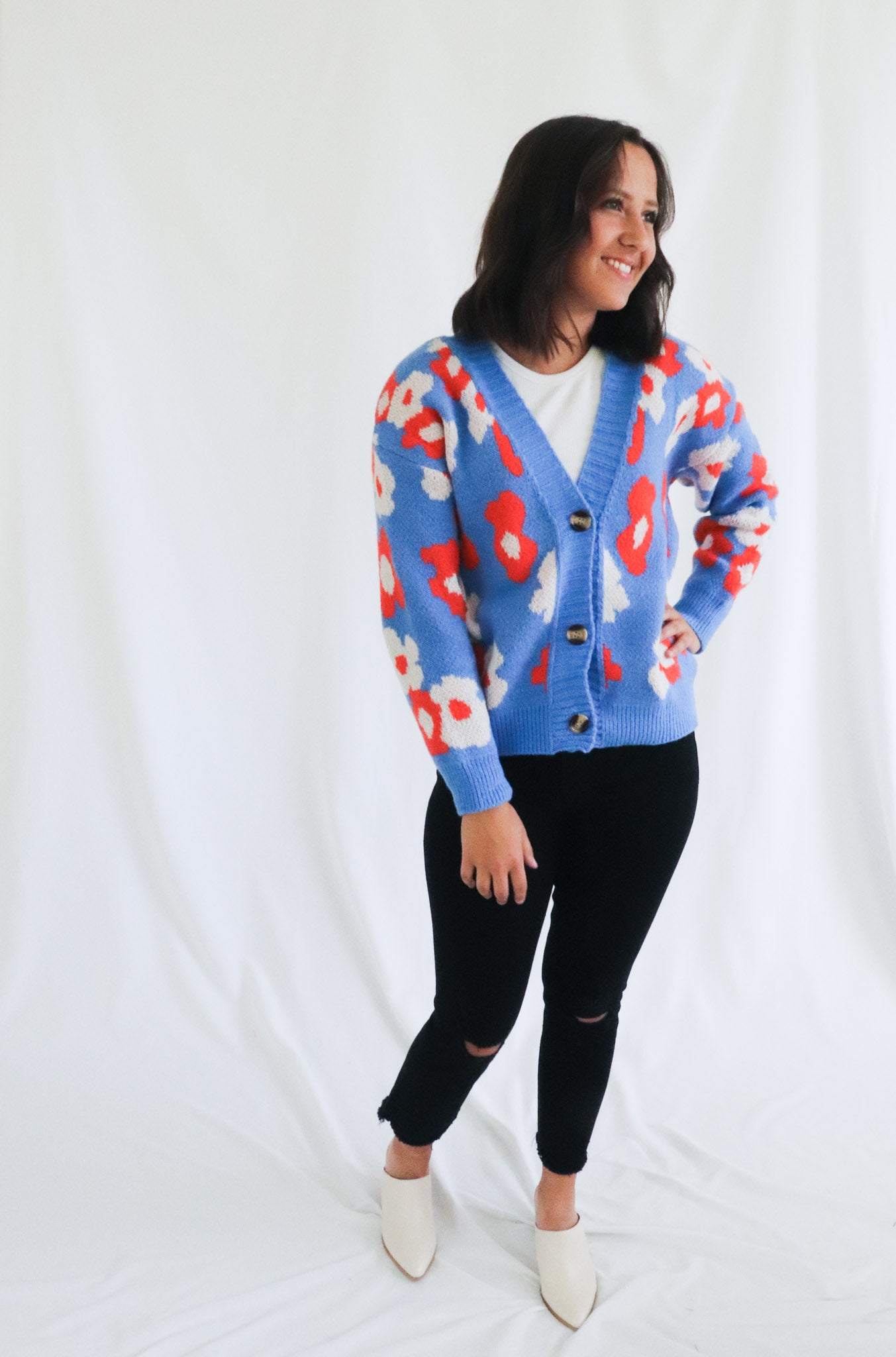 Flower Power Cardigan - Brooklynn Avenue