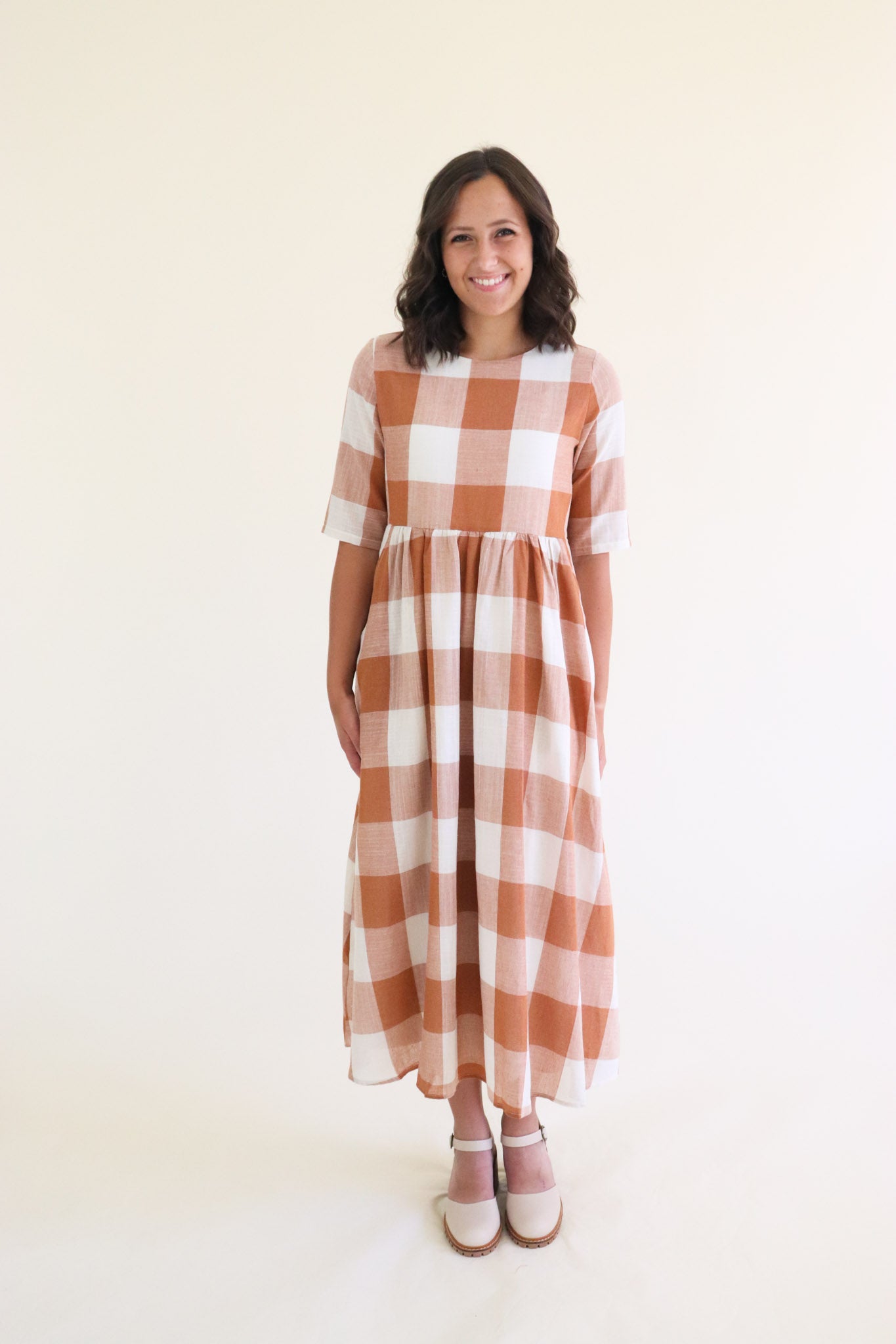 Orange You Plaid Dress