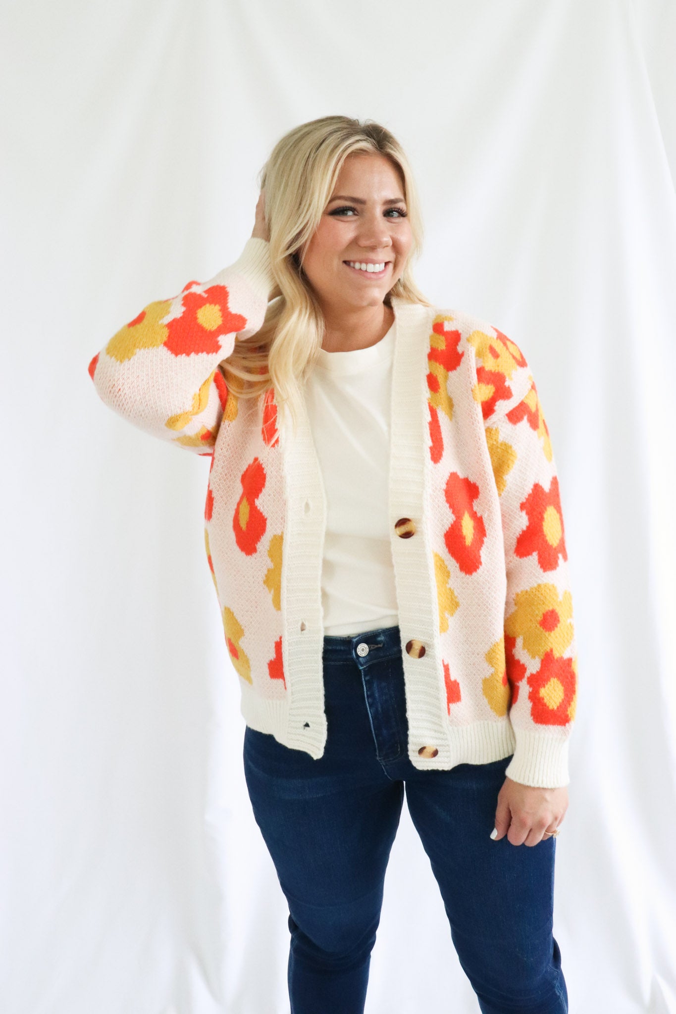 Flower Power Cardigan - Brooklynn Avenue